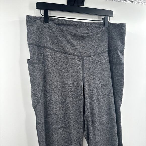 J. Jill Pull on Heathered Grey Stretch Wide Leg Pant Size Extra Large - Picture 2 of 7